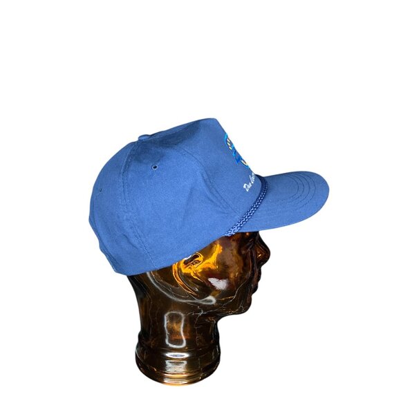 Vintage Blue Yupoong Don Center Motors Chevrolet Chevy Snapback Rope Hat Cap - Picture 3 of 6